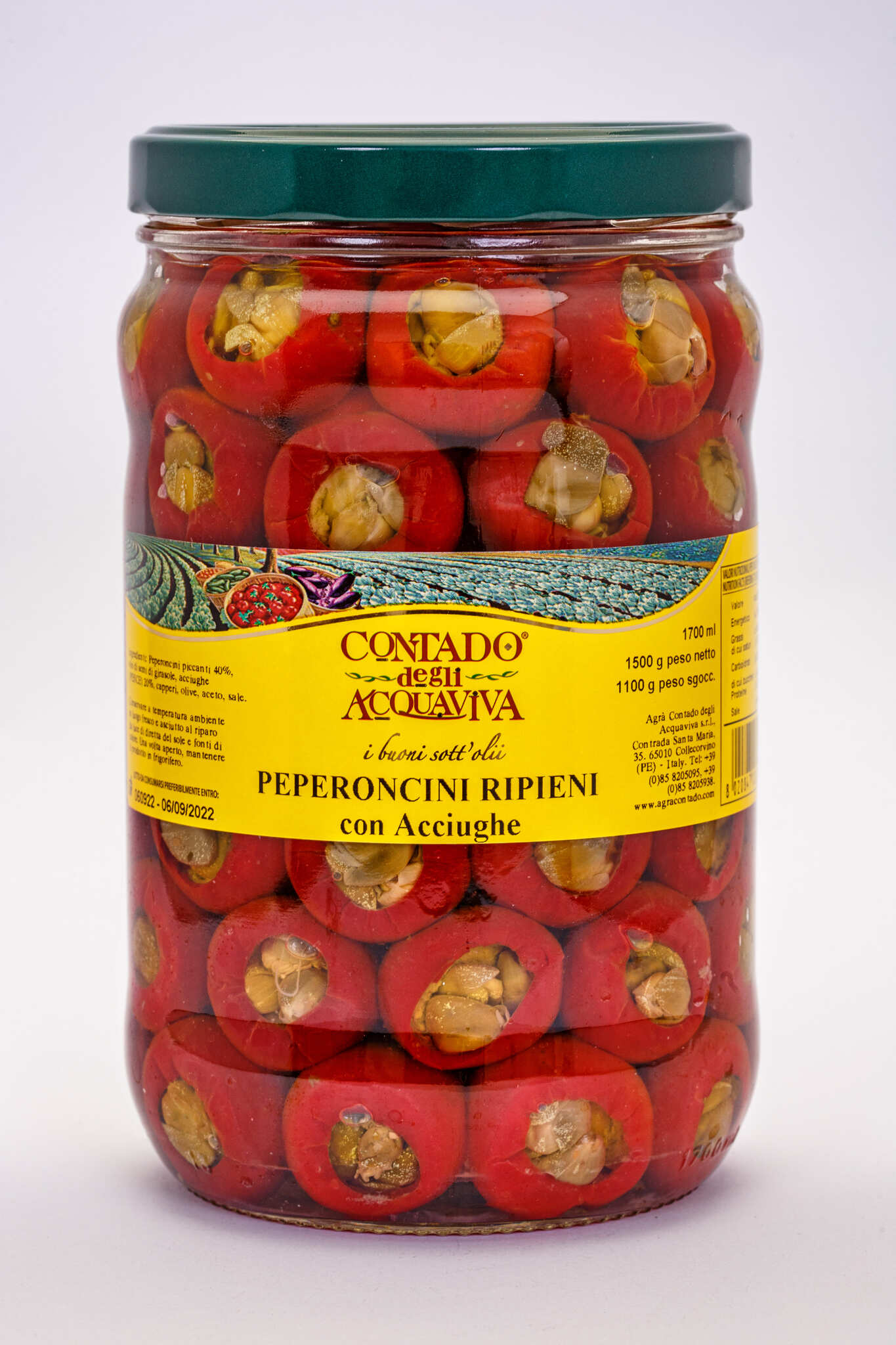 Contado - Peperoncini con Acciughe 1500g