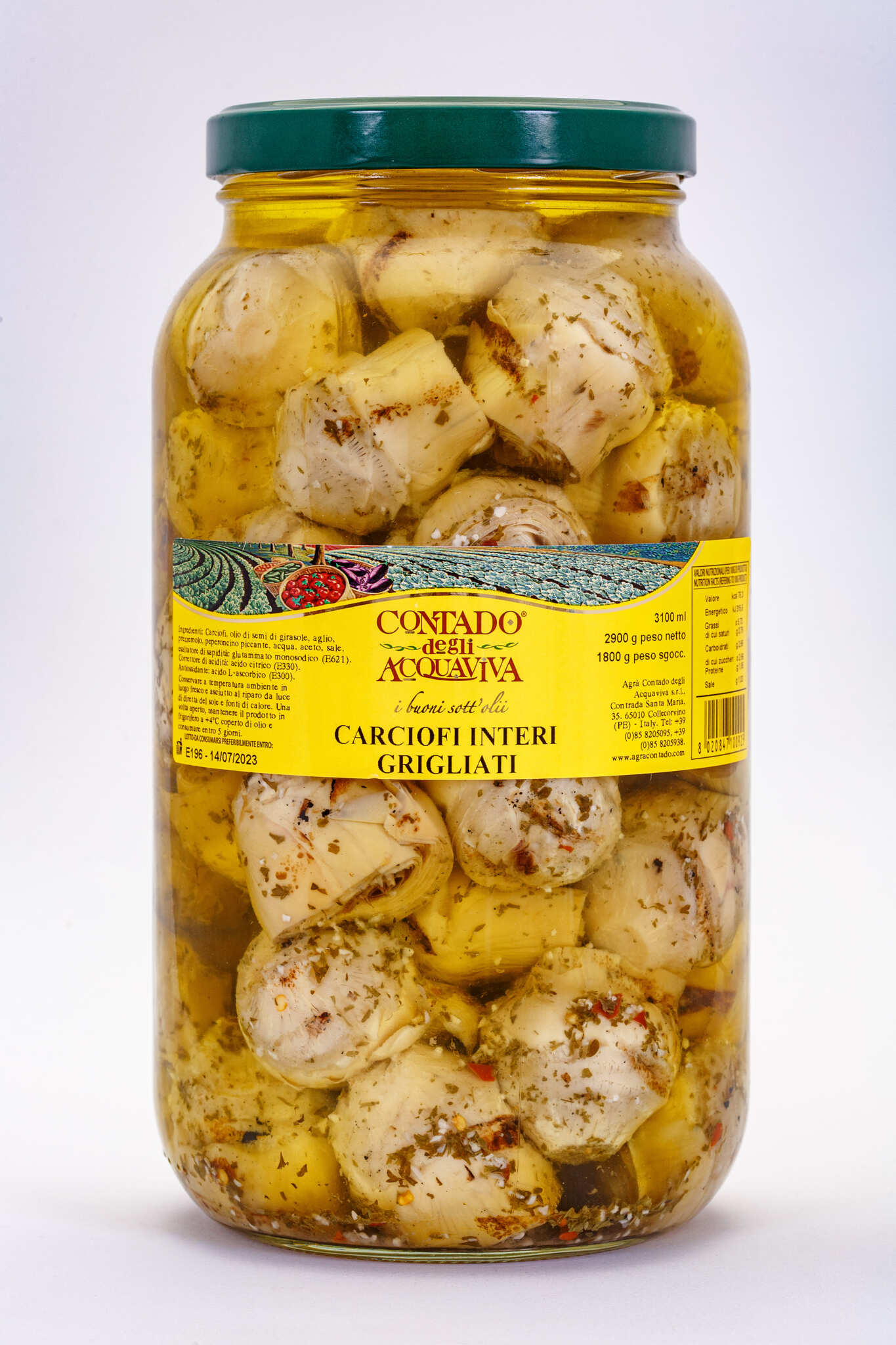 Contado - Carciofi Interi Grigliati 2900 gr