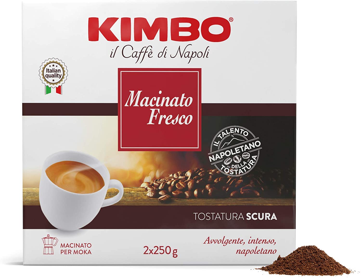 Kimbo - Caffe' Macinato Fresco 250g X 2