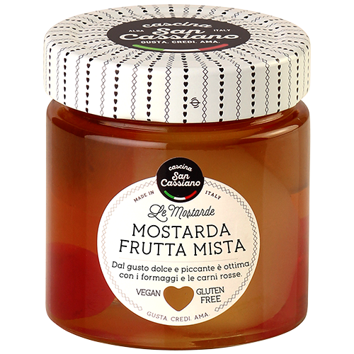 San Cassiano - Mostarda di Frutta Mista (frutti interi) 280g Vegan