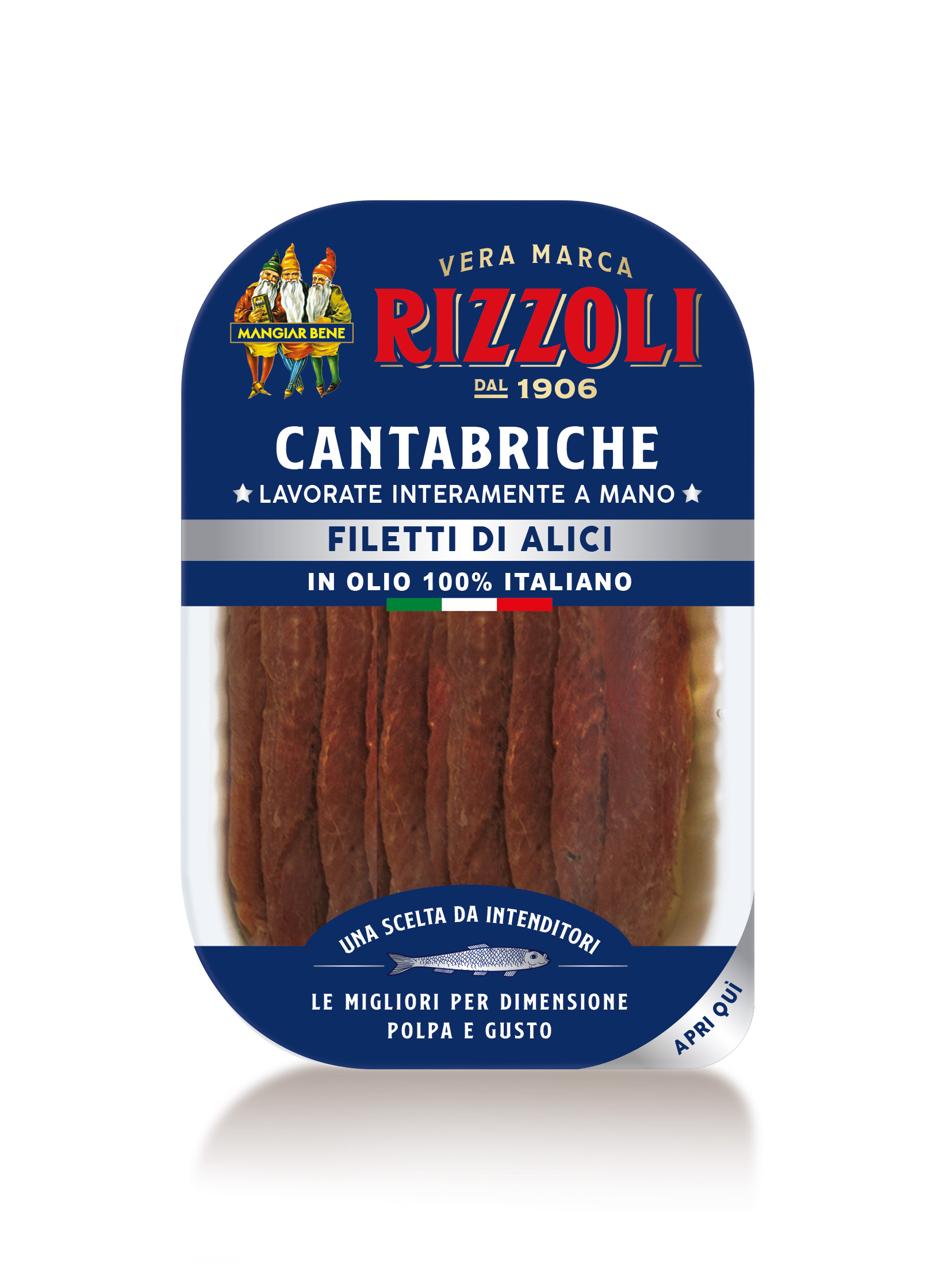 Rizzoli - Filetti di Alici Cantabriche -  vaschetta 40g