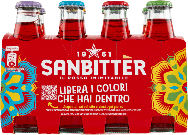 Sanbitter Aperitivo Rosso 10cl x 8