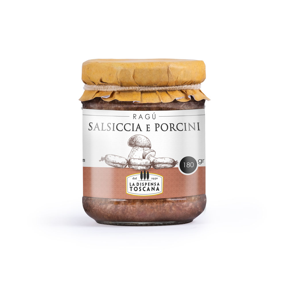 Dispensa Toscana - Ragú con Salchicha y Setas Porcini 180g