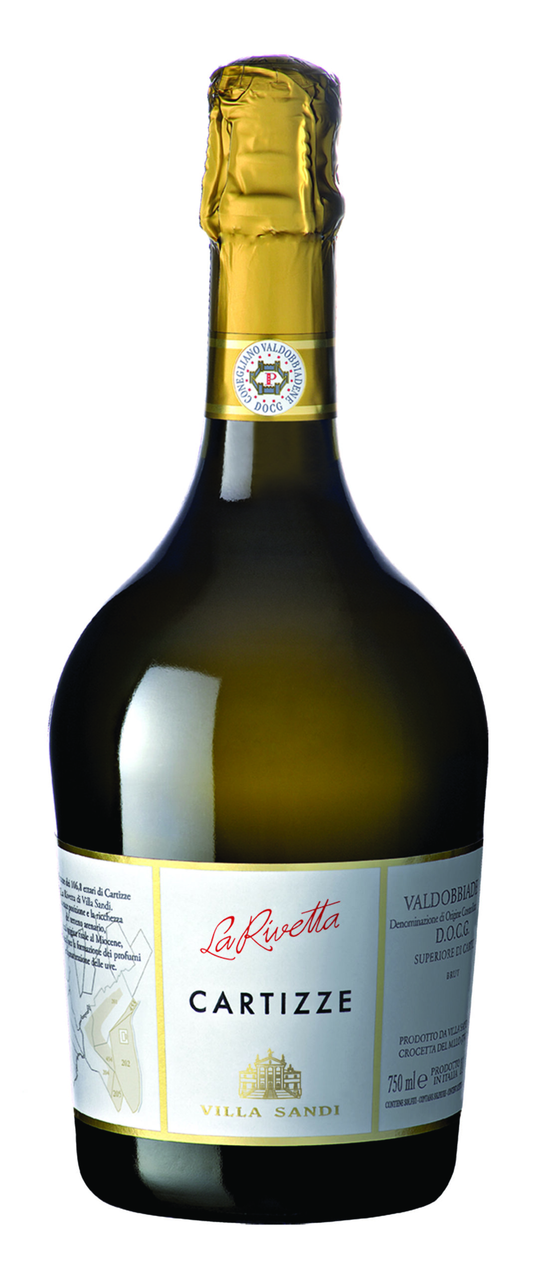 Villa Sandi - Cartizze Prosecco Valdobbiadene Superiore DOCG La Rivetta 75CL