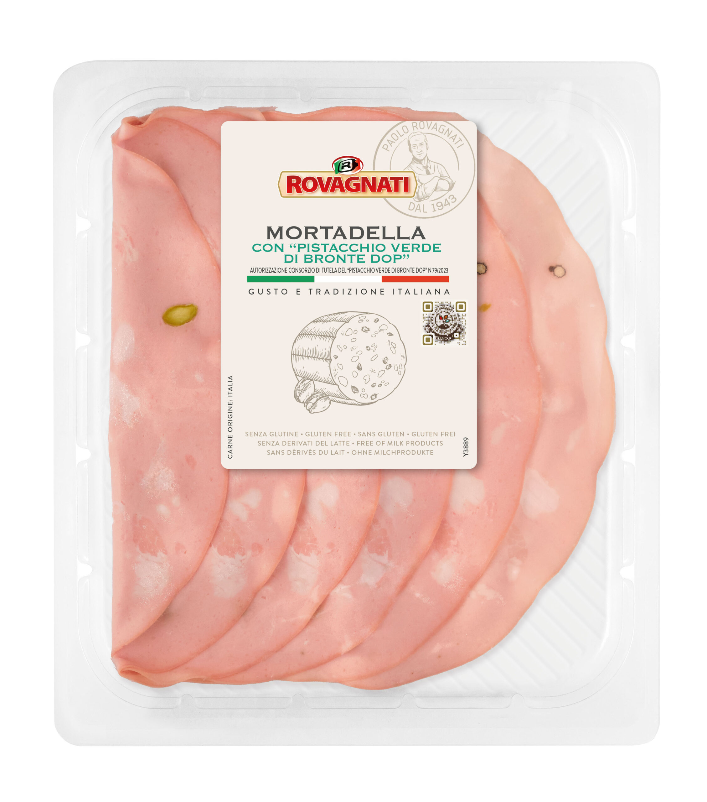 Rovagnati - Mortadella con Pistacchio 100g