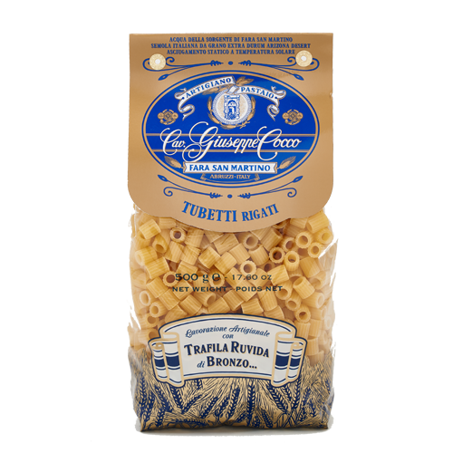 Cav. Giuseppe Cocco – Trafila Ruvida – Tubetti Rigati – 500g