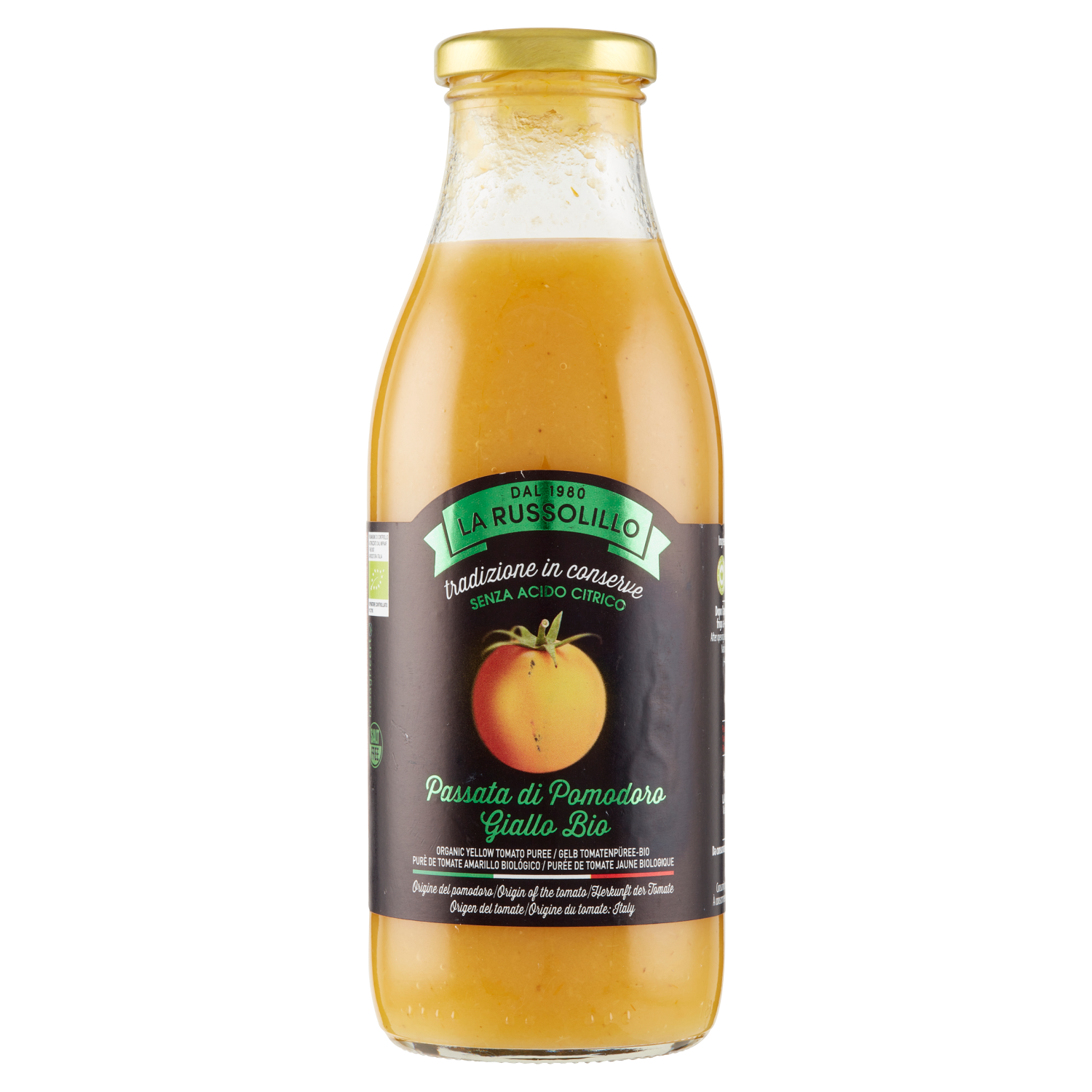 Russolillo - Passata di Pomodoro Giallo Biologica 500g