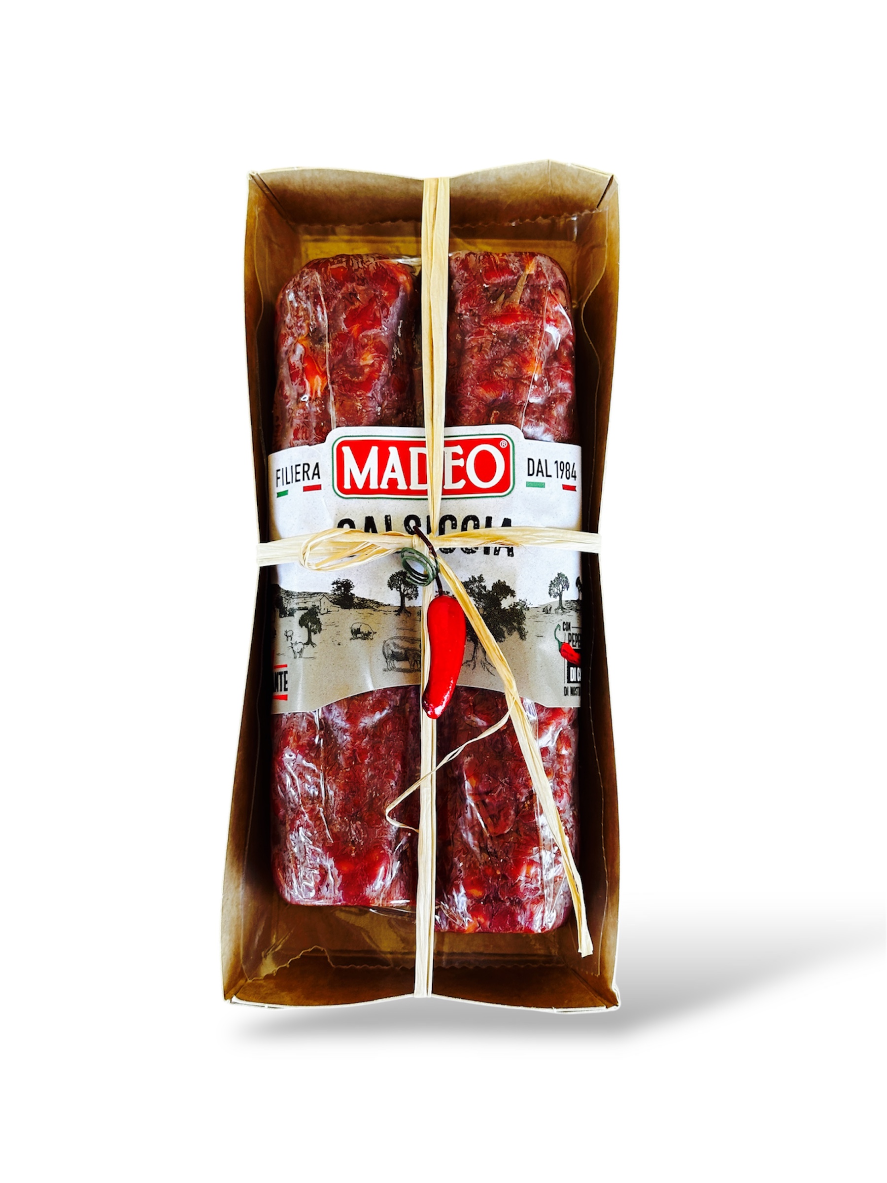 Madeo - La Doppietta Calabresa salsicha picante 350 gr