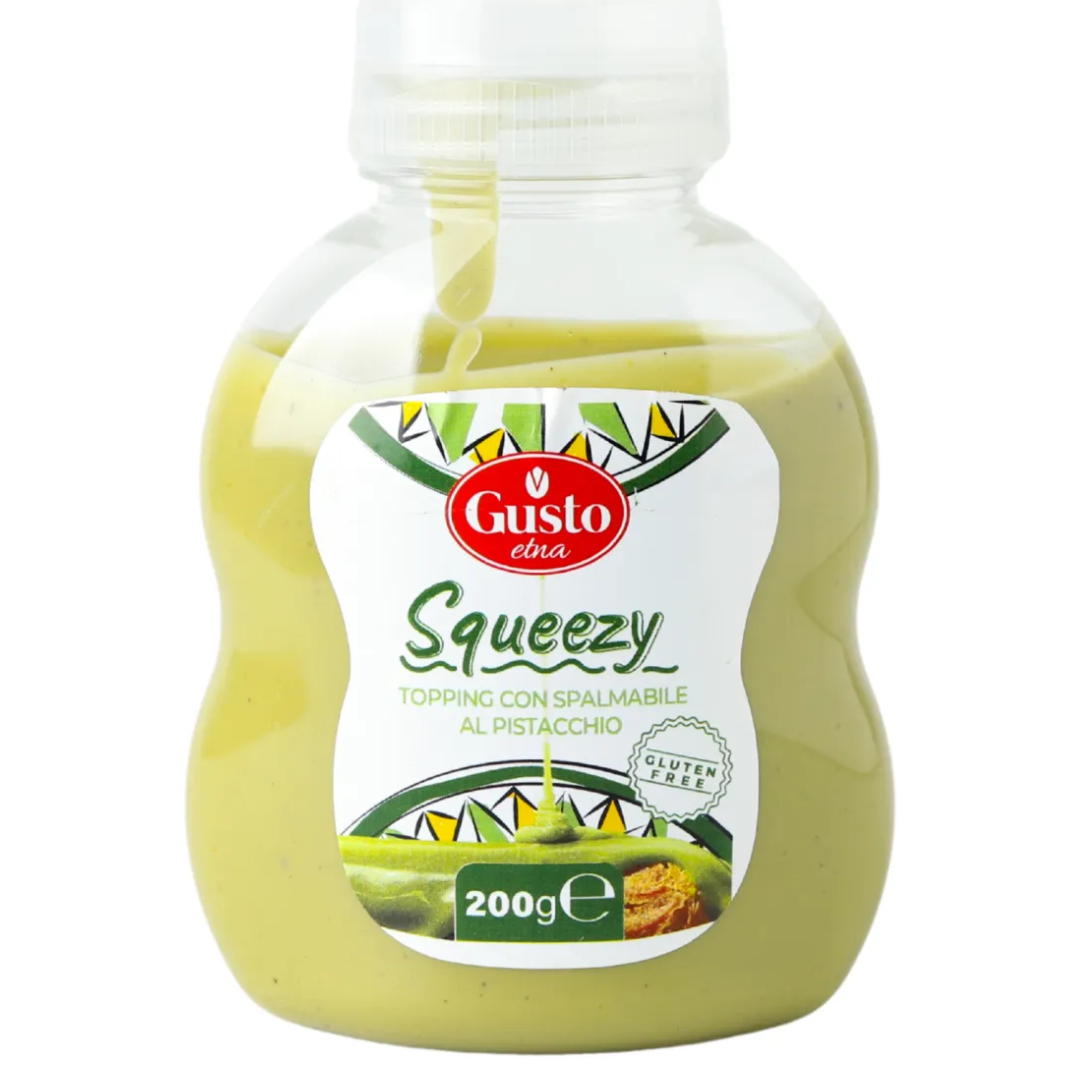 Gusto Etna - Topping com Spalmabile al Pistacchio Squeezy - 200g